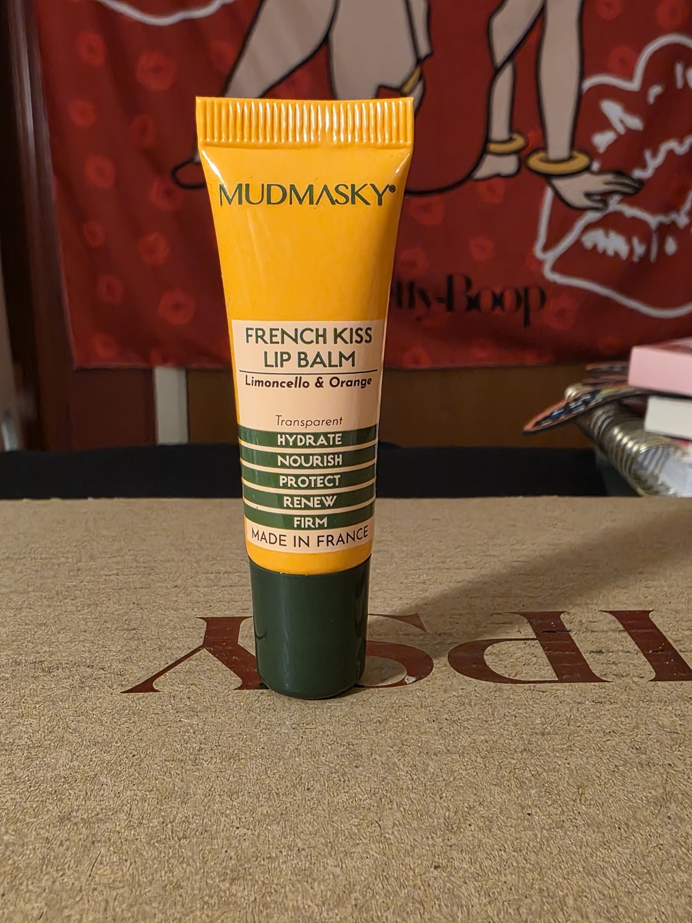 Mini MUDMASKY French Kiss Lip Balm Limoncello & Orange- Add To 3 For $15 Bundle